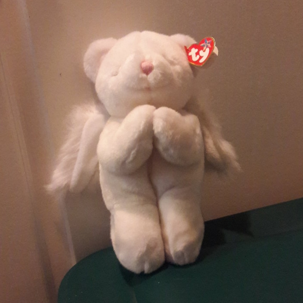 💙TY Blessed Beanie Buddy Angel Bear